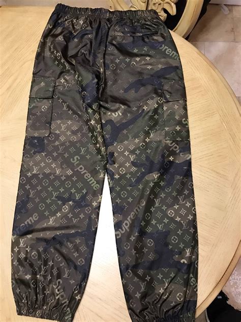 supreme louis vuitton track pants replica|louis vuitton track pants camo.